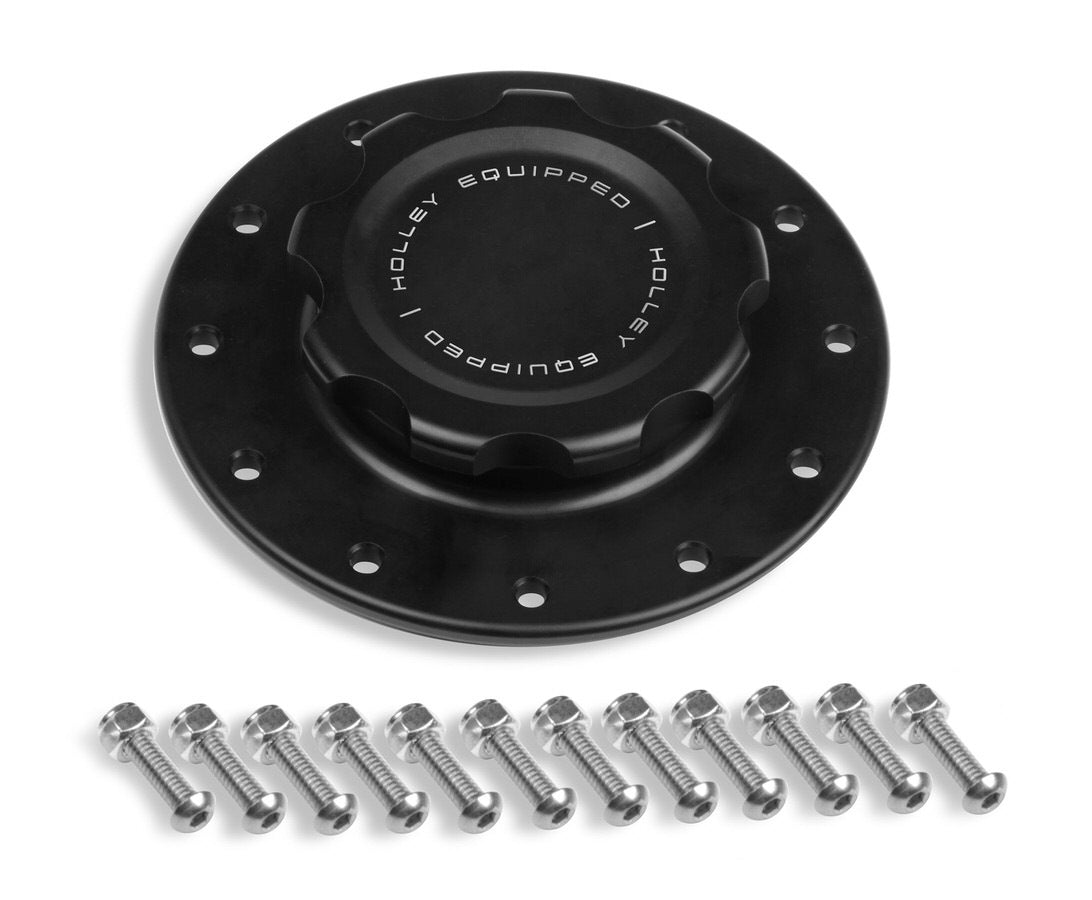 Holley HLY241-227 Alm Fuel Cell Cap & Bung w/12 Bolt Flange