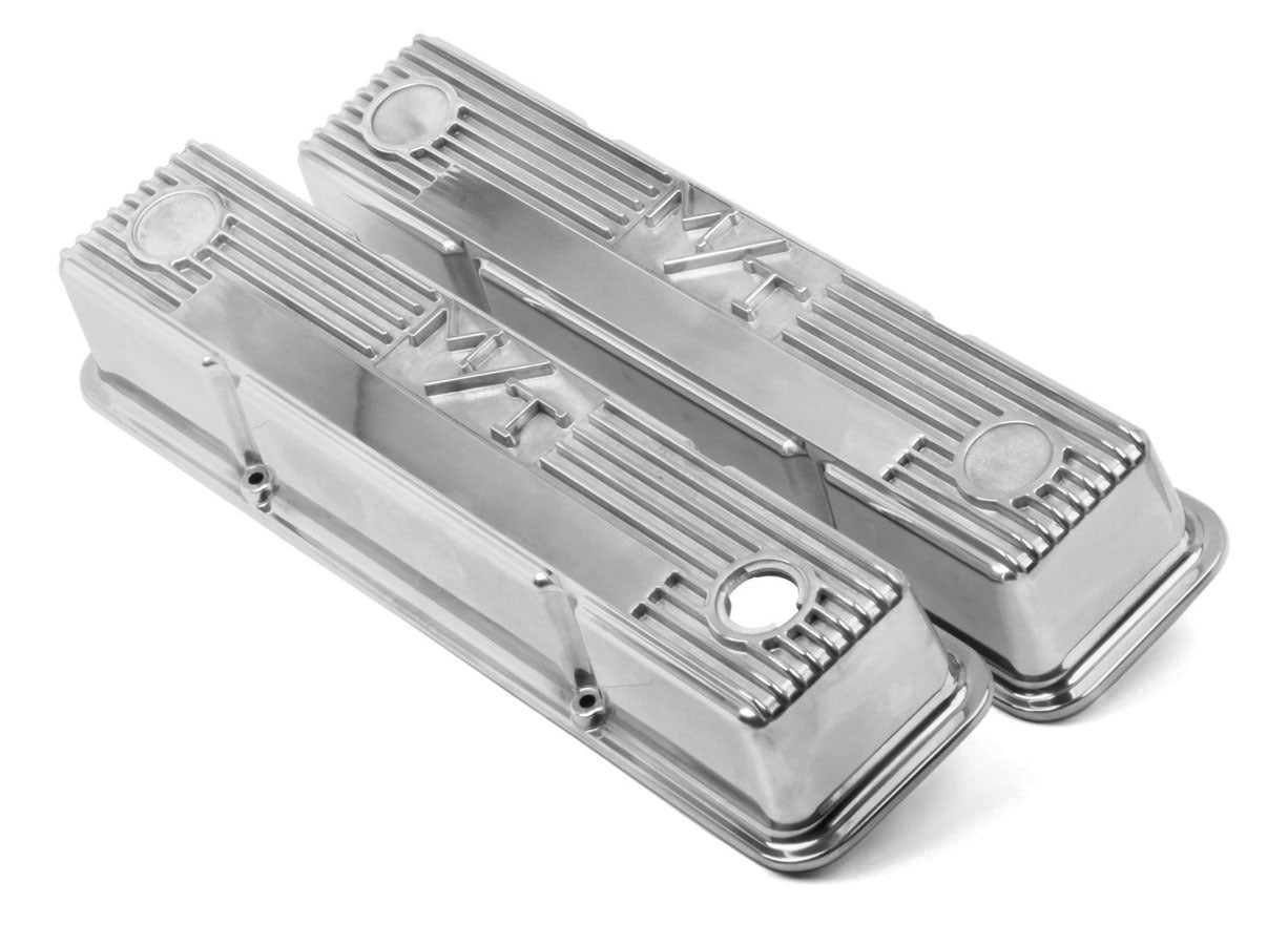 Holley HLY241-82 SBC M/T Valve Cover Set - Polished