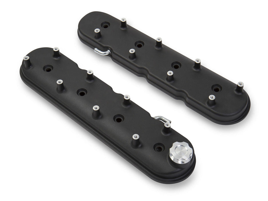 Holley HLY241-91 GM LS1 Valve Cover Set Black Krinkle Finish