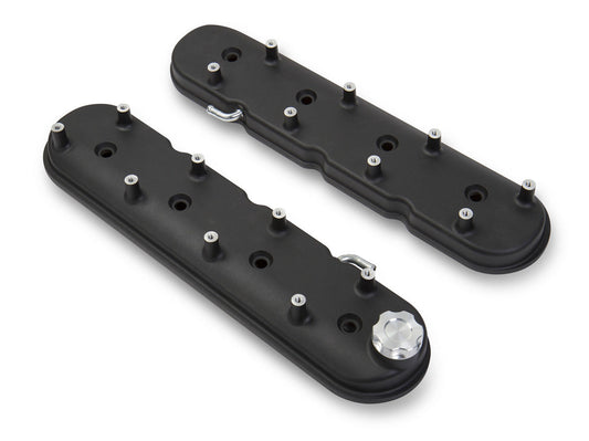 Holley HLY241-91 GM LS1 Valve Cover Set Black Krinkle Finish