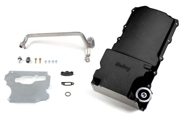 Holley HLY302-1BK GM Retro Fit Oil Pan - LS Engines - Black