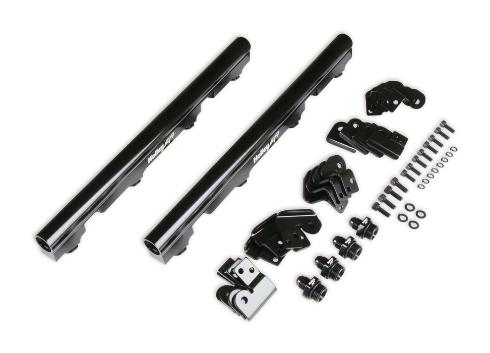 Holley HLY534-244 Billet Fuel Rail Kit GM LS Trucks w/OE Intakes