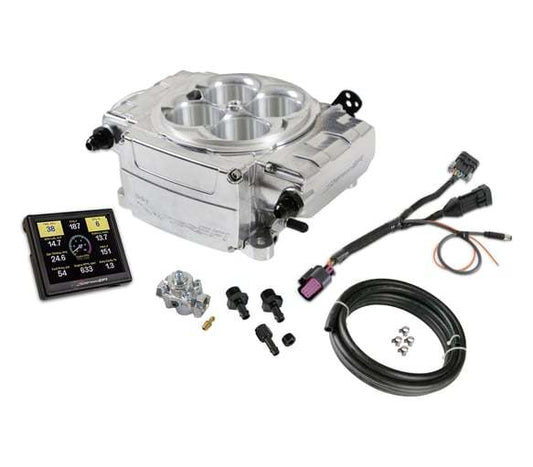 Holley HLY550-510-3AE Sniper-2 Upgrade Kit Polished w/Regulator