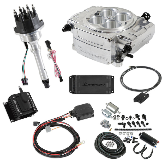 Holley HLY550-510-BPK-SBC Sniper 2 EFI Bundle Kit SBC Polished