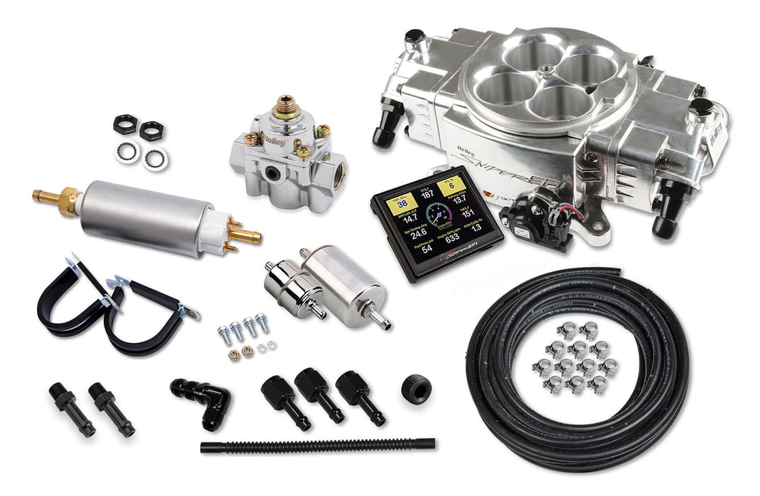 Holley HLY550-870K Sniper EFI Stealth 4150 Shiny Finish Master Kit