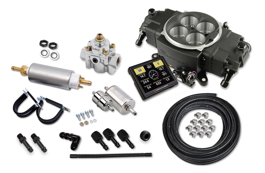 Holley HLY550-871K Sniper EFI Stealth 4150 Black Finish Master Kit