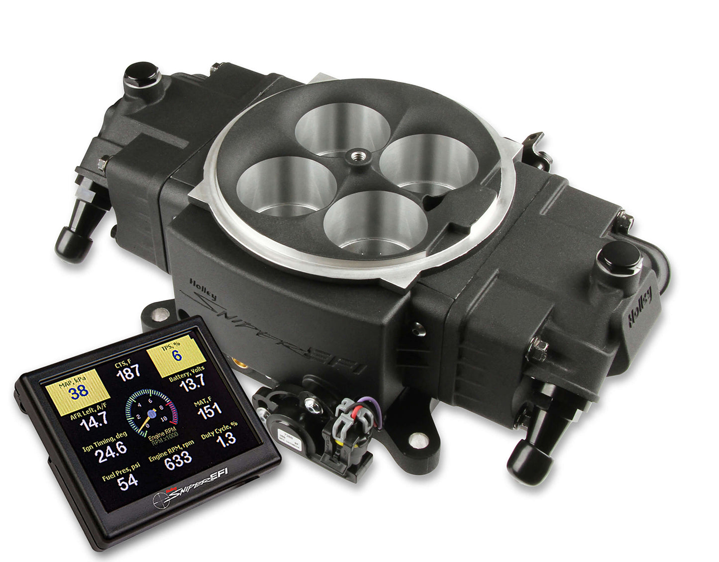 Holley HLY550-871 Sniper EFI Stealth 4150 Black Finish