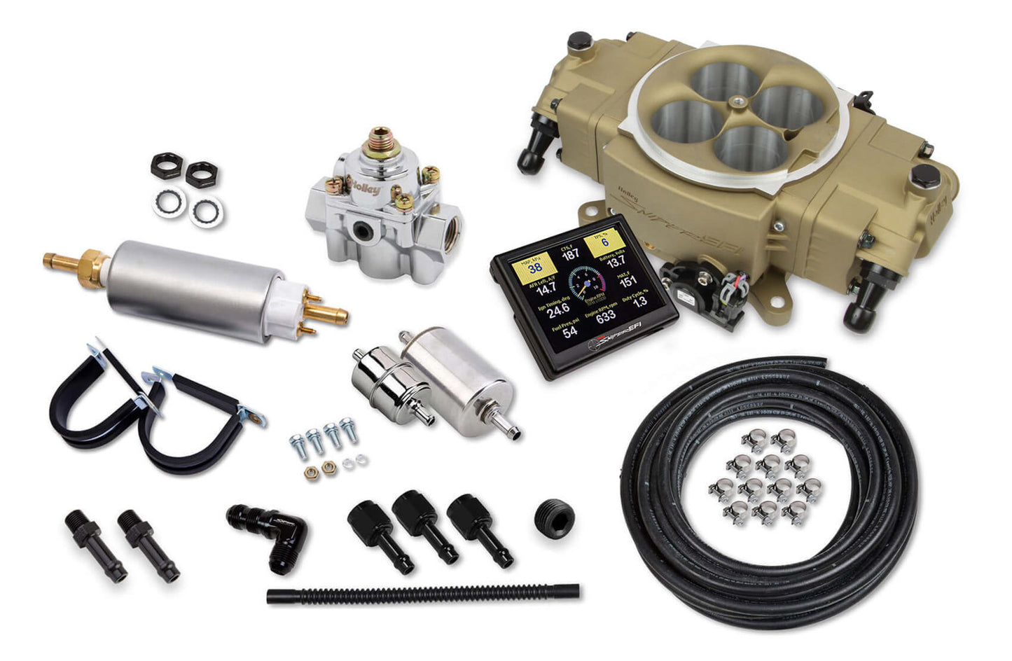 Holley HLY550-872K Stealth EFI 4150 Master Kit - Gold Finish