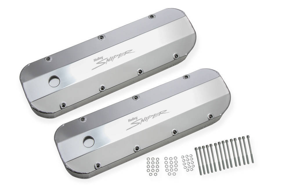 Holley HLY890002 Sniper Fabricated Valve Covers BBC Tall