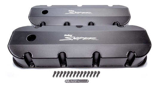 Holley HLY890004B Sniper Fabricated Valve Covers BBC Tall