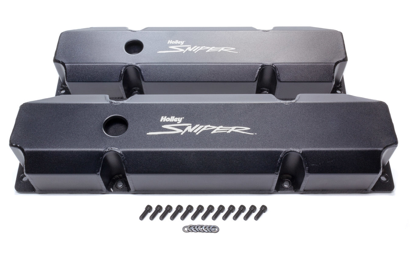 Holley HLY890005B Sniper Fabricated Valve Covers BBM Tall