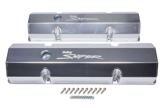 Holley HLY890010 Sniper Fabricated Valve Covers SBC Tall