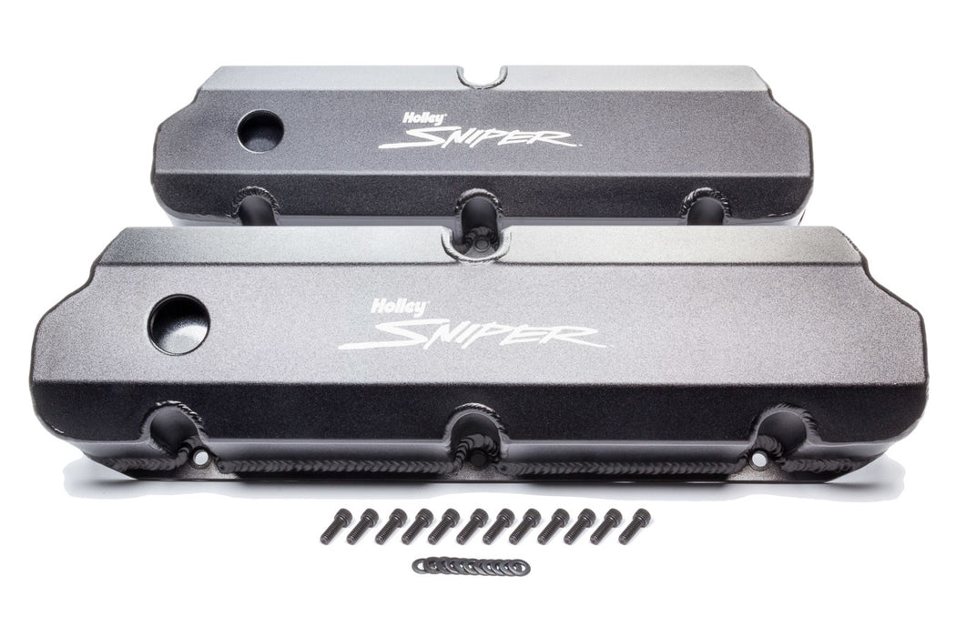 Holley HLY890011B Sniper Fabricated Valve Covers SBF Tall