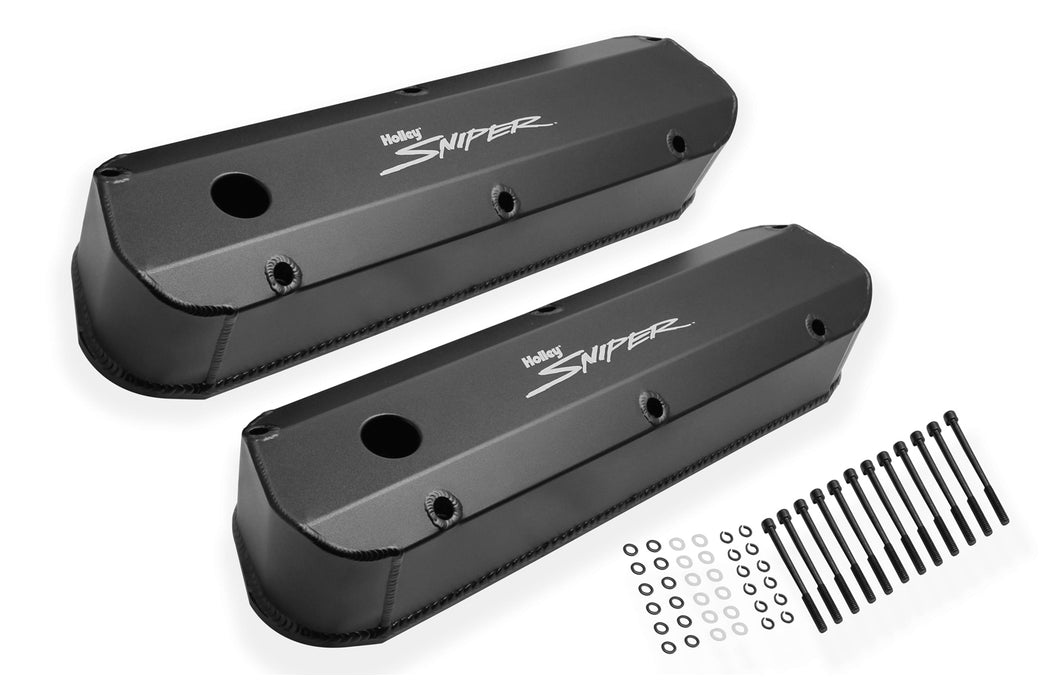 Holley HLY890012B Sniper Fabricated Valve Covers SBF Tall