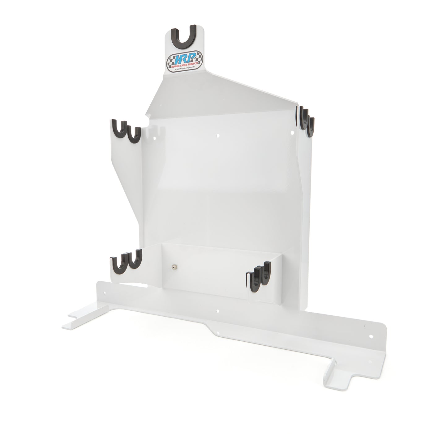 Hepfner Racing Products HRPHRP6135-WHT Nerf And Bumper Rack For Mounting In Trailer