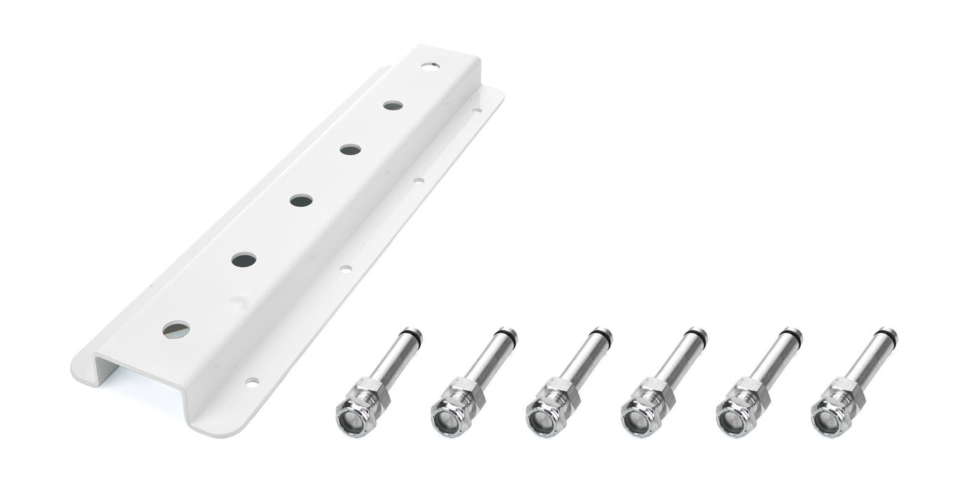 Hepfner Racing Products HRPHRP6521D-15-WHT Radius Rod Insert Top Mnt-Double Stack 15in L