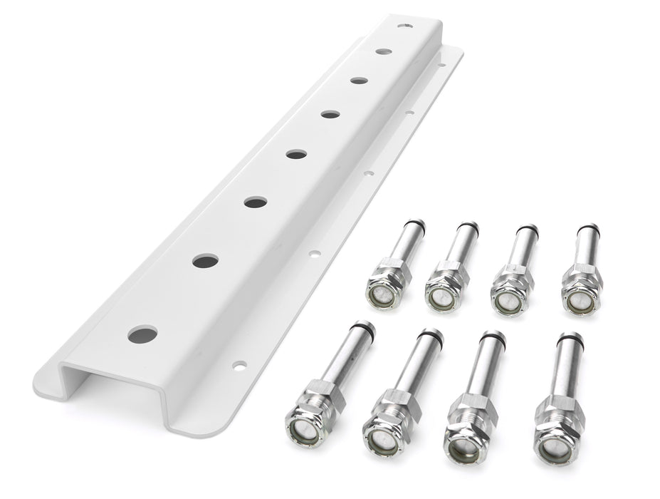 Hepfner Racing Products HRPHRP6521D-20-WHT Radius Rod Insert Top Mt-Double Stack 20in L