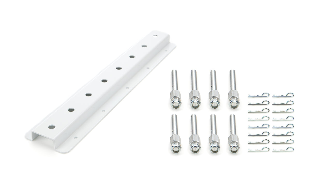 Hepfner Racing Products HRPHRP6522D-20-WHT Shock Rack Wall Mounts Double 20in White