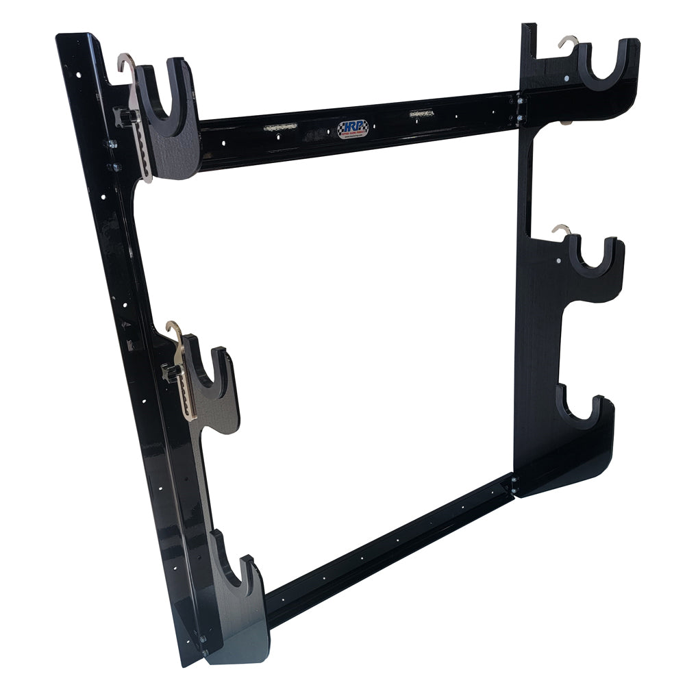 Hepfner Racing Products HRPHRP6776-BLK Axle Rack Wall Mount 1 Rear and 2 Fronts Blk