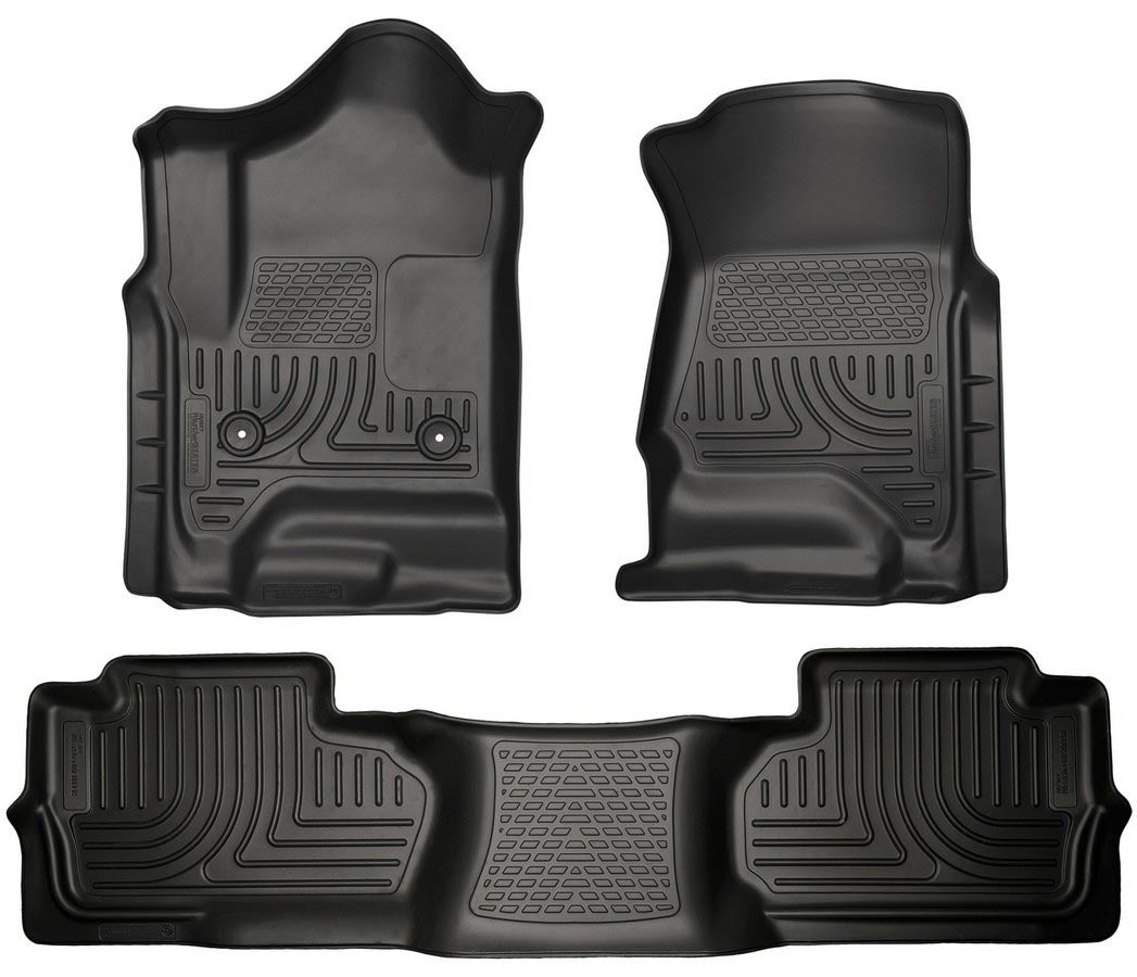 Husky Liners HSK98241 15- GM 2500HD Dbl Cab Floor Liners Black