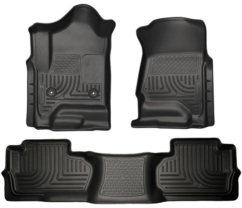 Husky Liners HSK98241 15- GM 2500HD Dbl Cab Floor Liners Black