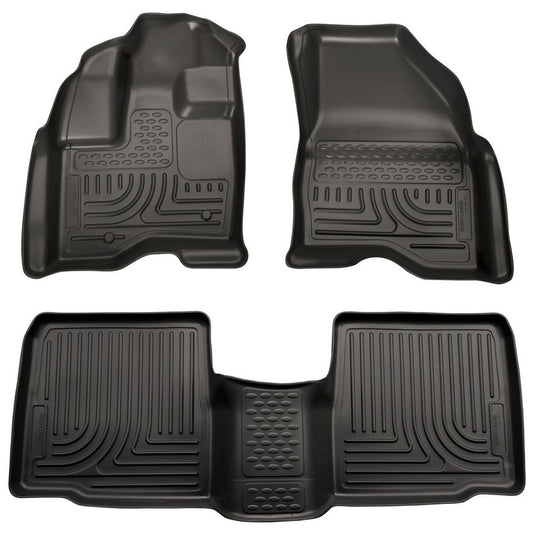 Husky Liners HSK98701 10- Ford Taurus Front/ 2nd Floor Liners Black