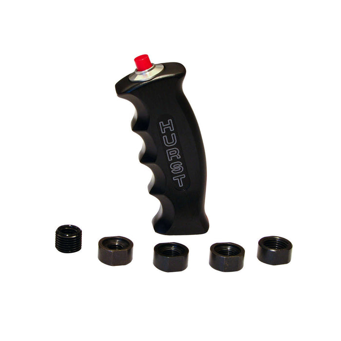 Hurst HUR153-6210 Shifter Handle - Black Anodized w/Switch