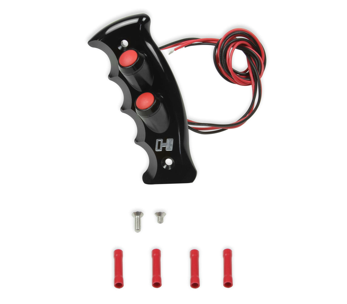 Hurst HUR153-9004 Shifter Handle - Pistol Grip Plate Billet Black