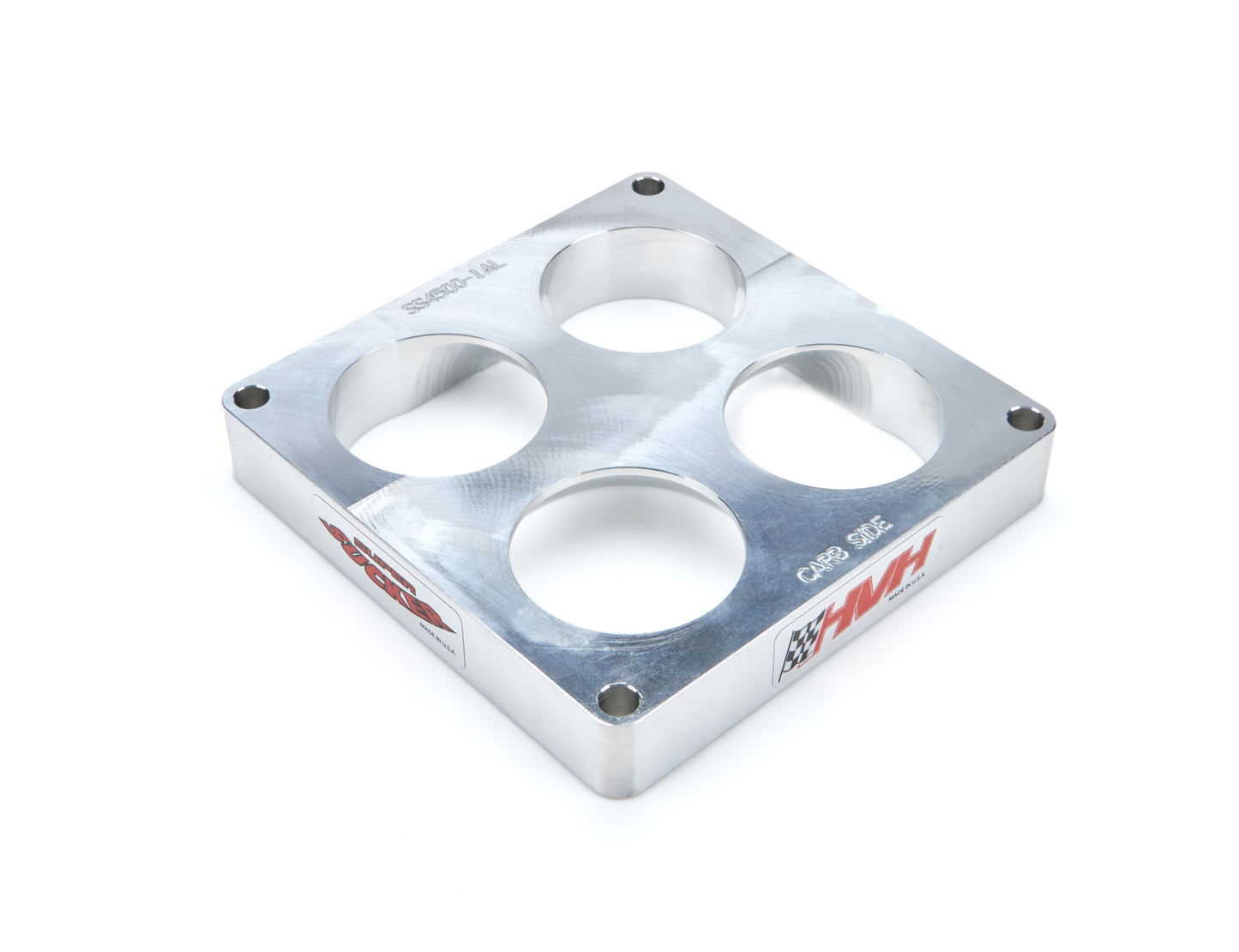 High Velocity Heads HVHSS4500-1.1AL 1in 4500 Alm Tapered Carb Spacer 1250 CFM