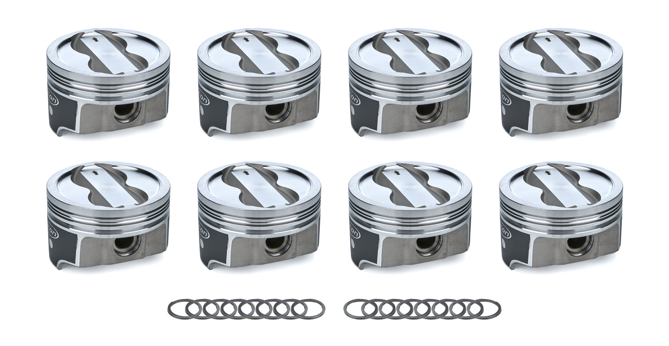Icon Pistons ICNIC10011.030 SBC Dish FHR Piston Set 4.030 Bore -18cc