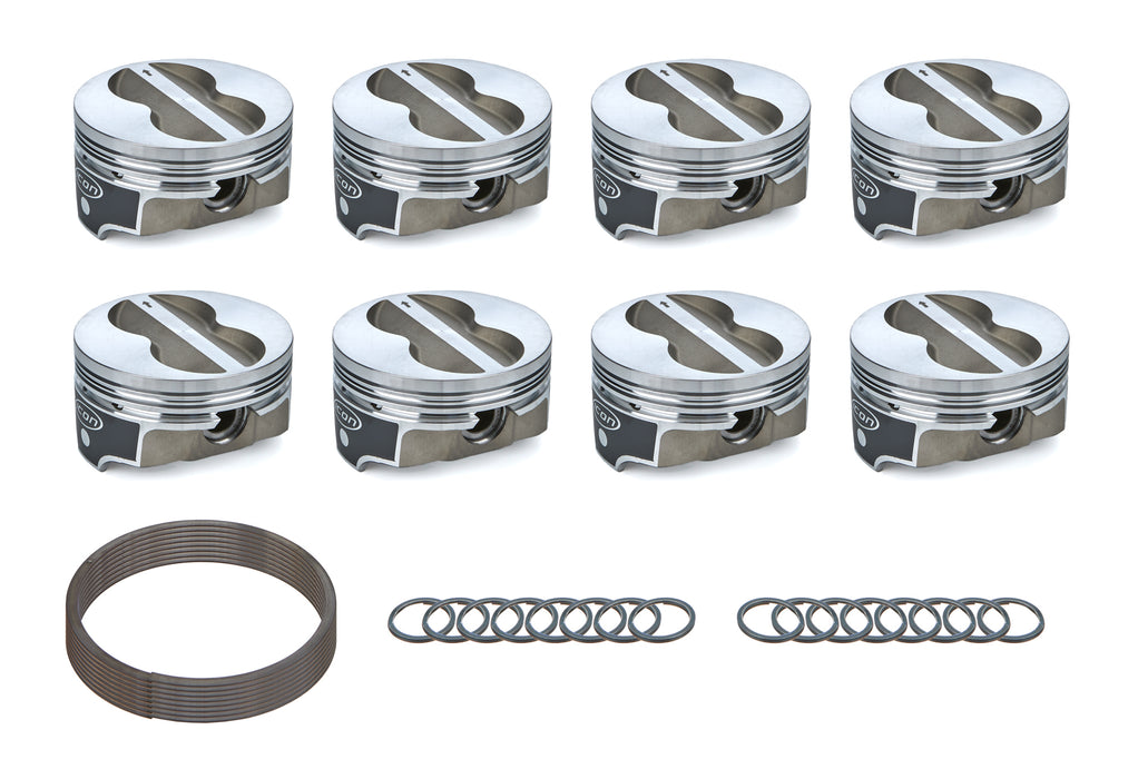 Icon Pistons ICNIC10016.030 ICON FHR Piston - Chevy 383 6.00 Rod -10cc Fla