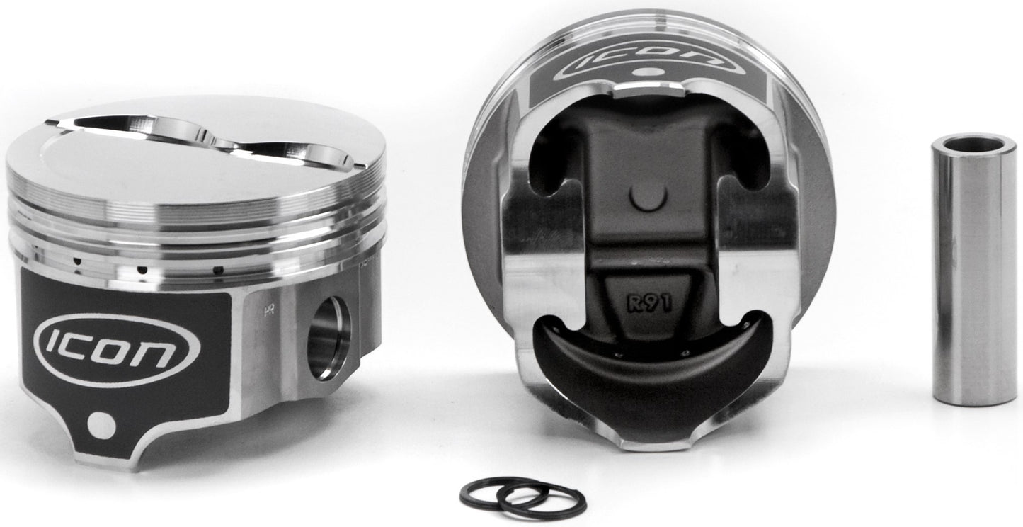 Icon Pistons ICNIC836.030 BBM Dished Piston Set 4.350 Bore -12cc