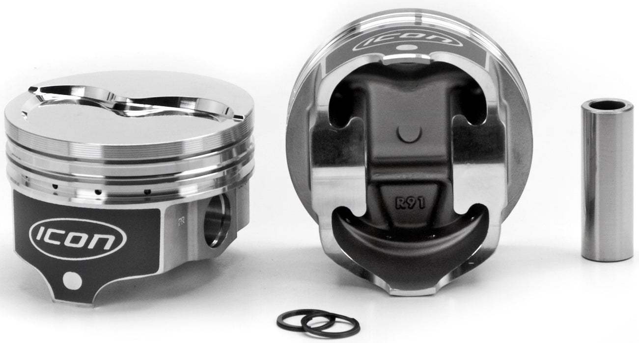 Icon Pistons ICNIC840.030 BBM Dished Piston Set - 4.350 Bore -23.7cc