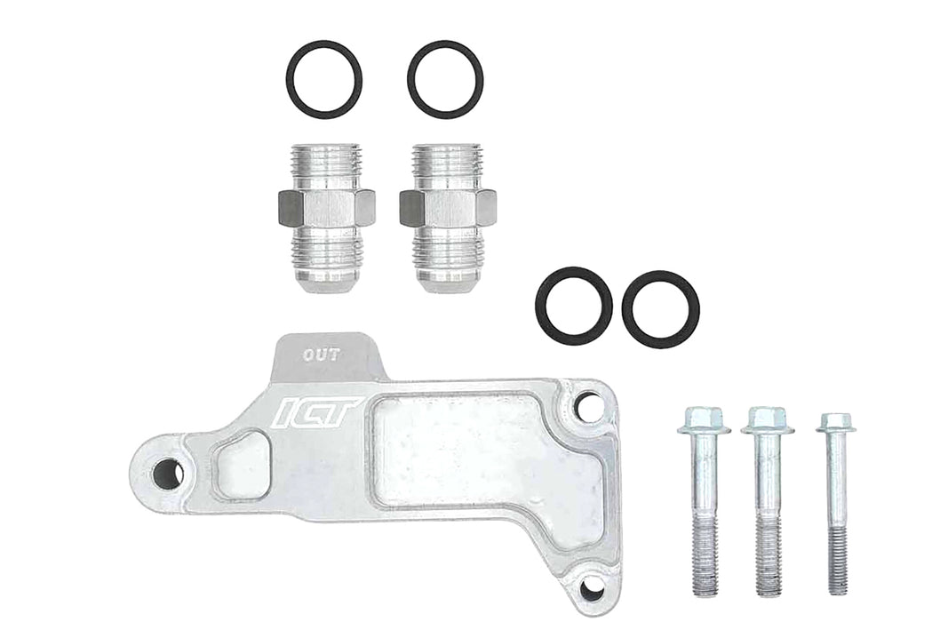 Ict Billet ICT551350-FS01 Remote Oil Filter Adapter