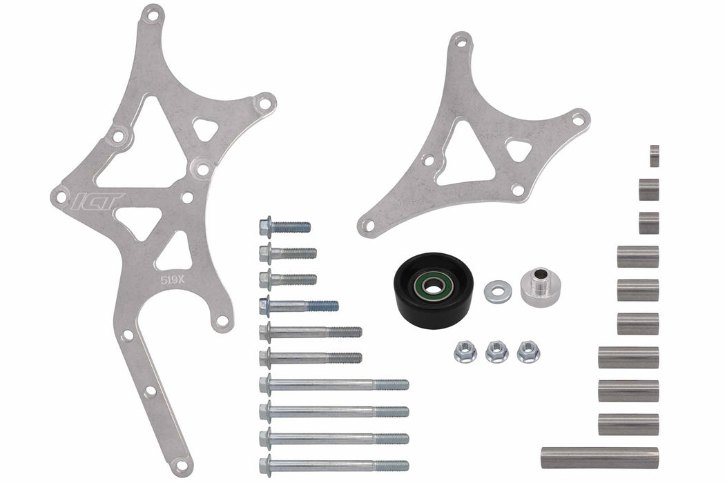 Ict Billet ICT551519X-3 LS Truck Alternator and Power Steering Kit Drive
