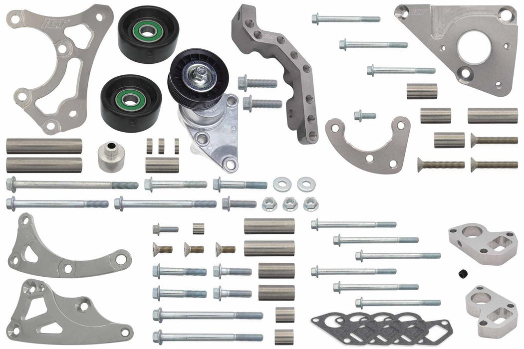 Ict Billet ICT551565LS0WP-3 LS Truck Turbo Alternatr Power Steering Bracket