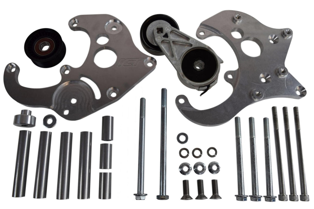 Ict Billet ICT551585X-3 LS Truck R4 A/C Compress or Bracket Kit