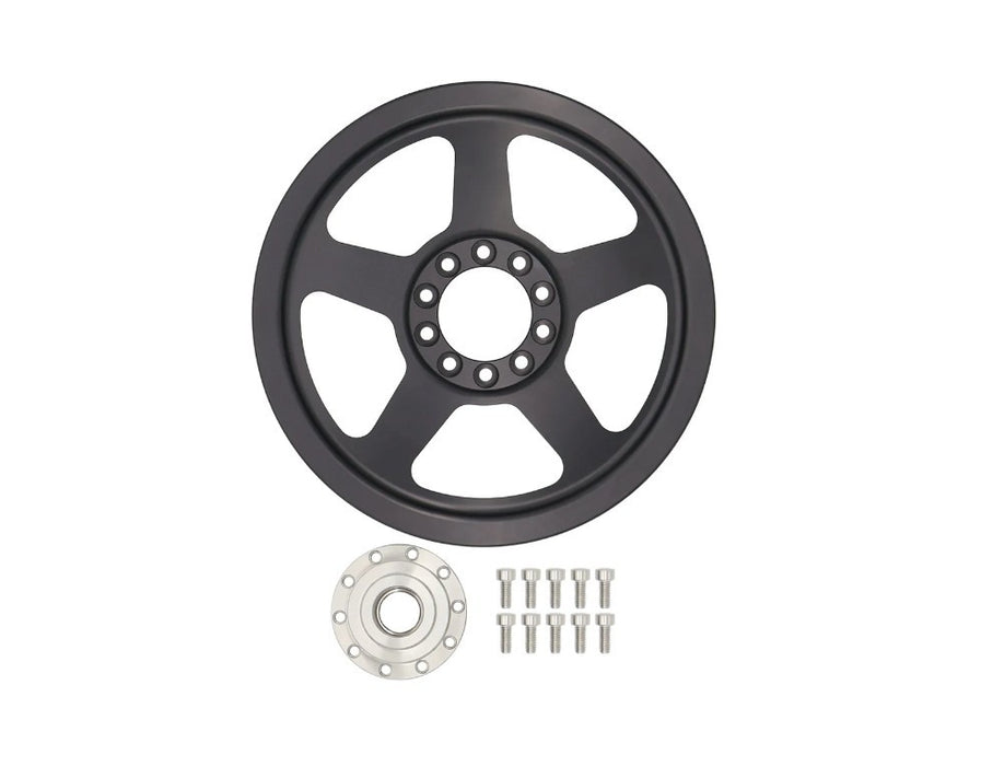 Ict Billet ICTPUL100-RB6-PS60 LS Power Steering Pump Pulley and Hub Corvette