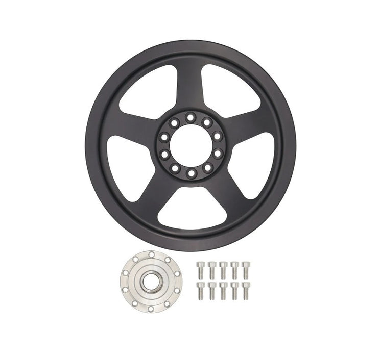 Ict Billet ICTPUL301-RB6-PS60 LS Power Steering Pump Pulley and Hub Camaro