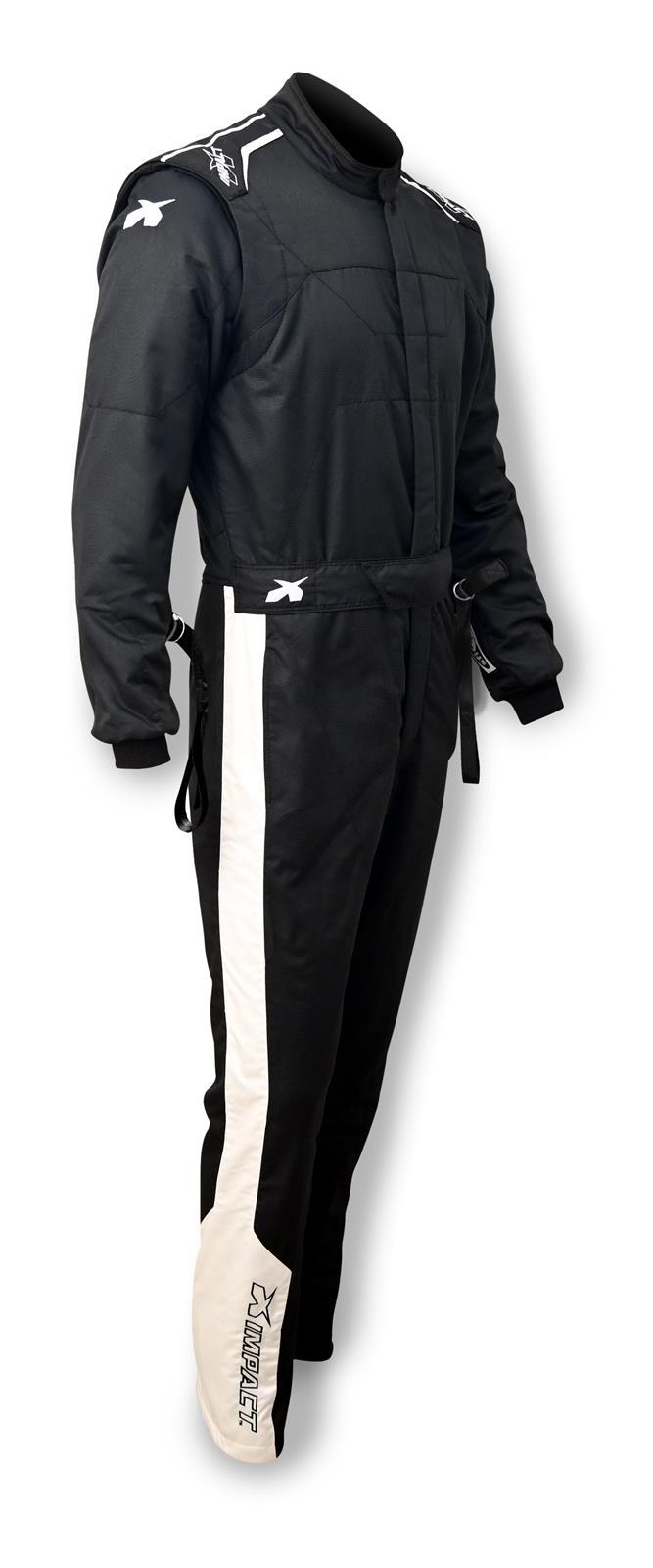 Impact Racing IMP21411410 Suit Mini Racer 2.4 1pc Medium Black