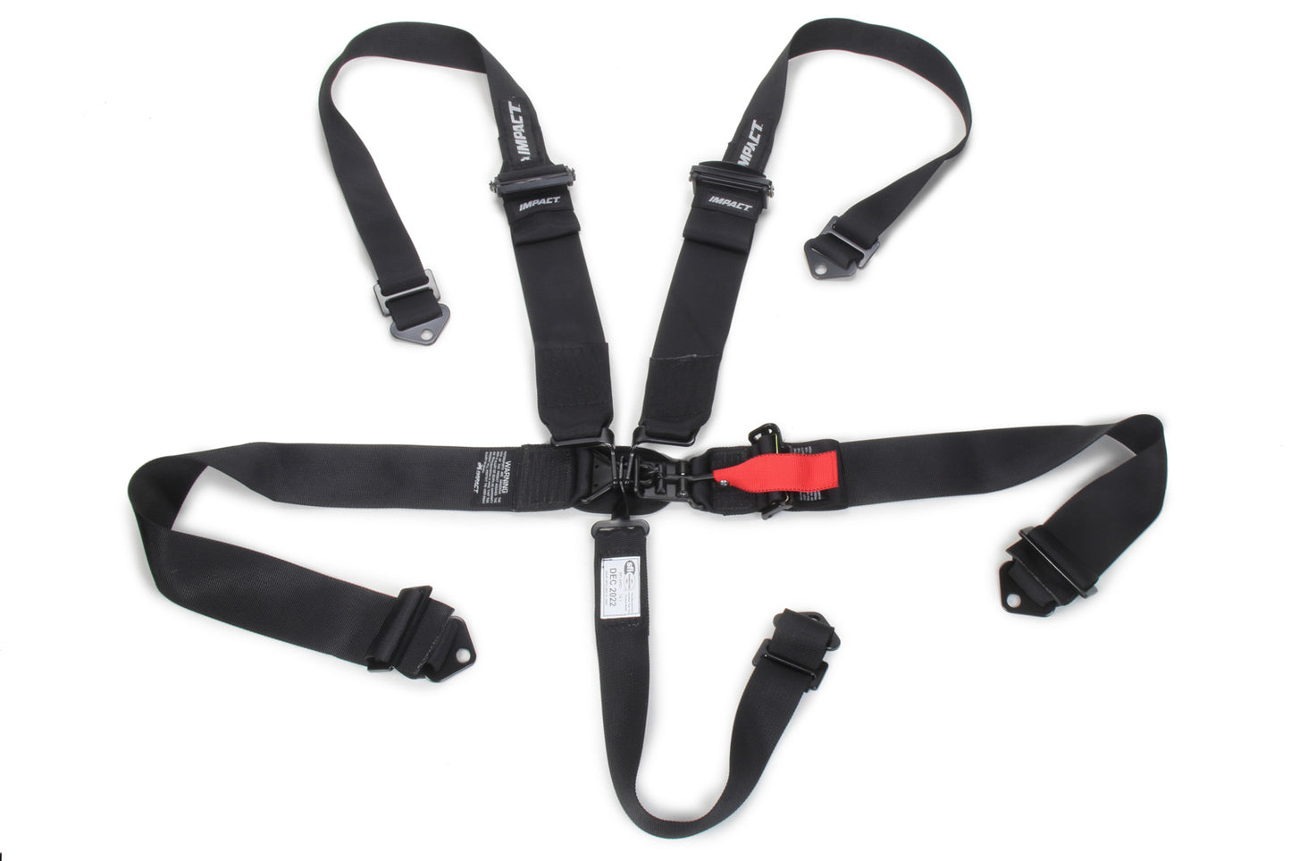 Impact Racing IMP51111111HANS 5-pt Harness System L&L w/Hans Shoulder Straps