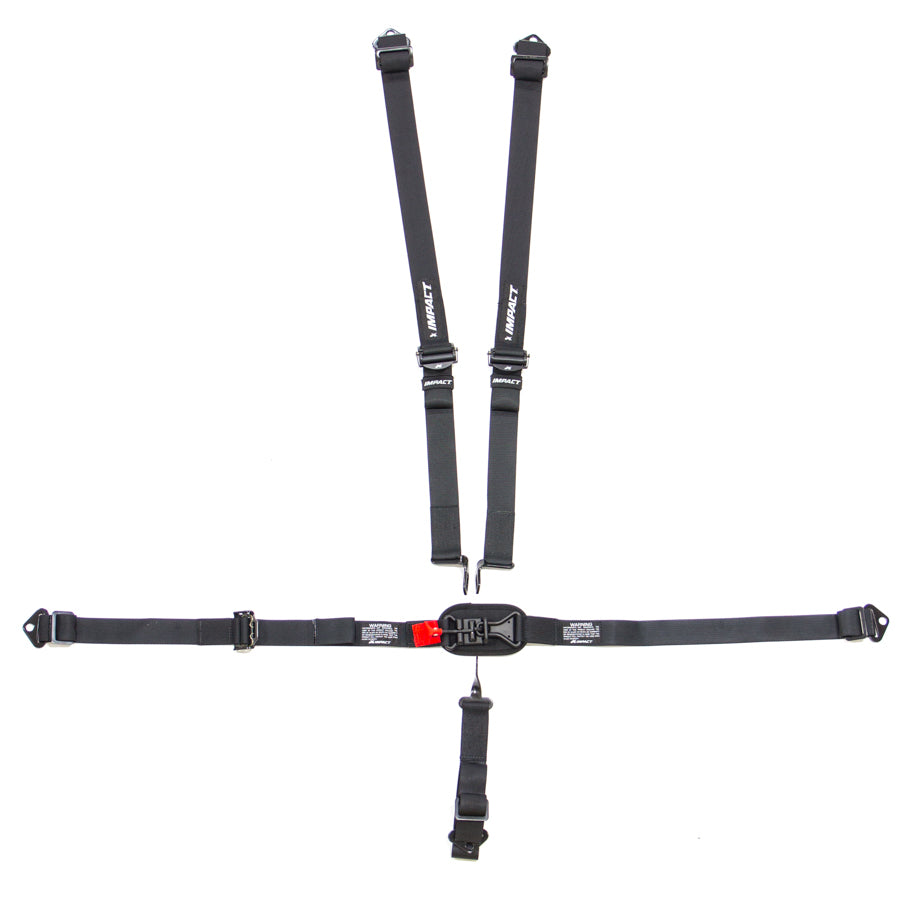 Impact Racing IMP52116661 5pt Jr Harness L/L Ind Shldr P/U Fixed Left Lap