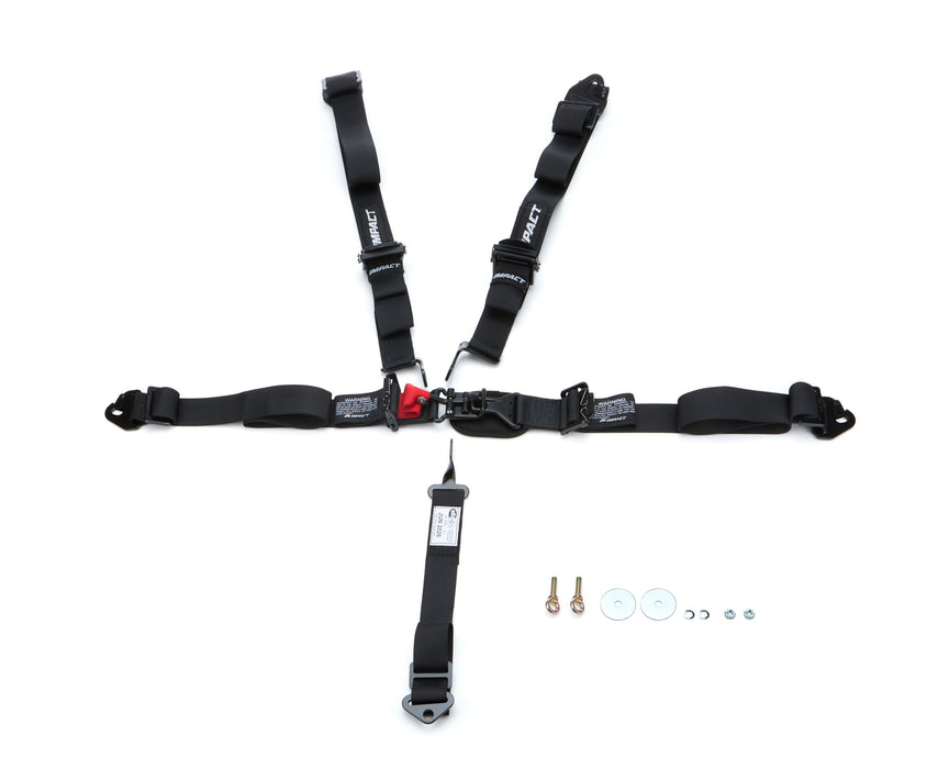 Impact Racing IMP53112229 Restraint 5-PT L/L 2in P/DBoth Lap Ind Shldr