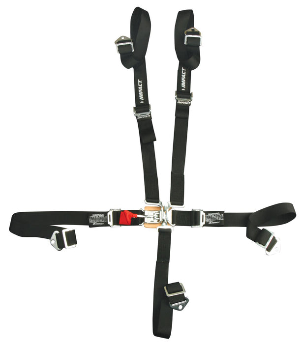 Impact Racing IMP53119222 Harness 5pt 2in L&L PD Ind Shld Blt-In SFI16.1
