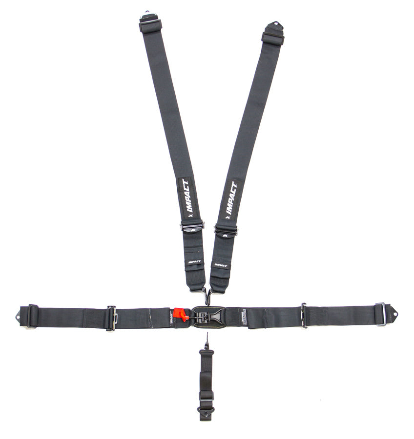 Impact Racing IMP54111111 5pt Harness L/L P/U Ind Shldr Dual Lap Adj.