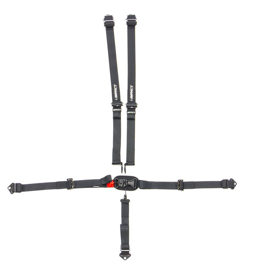 Impact Racing IMP54116661 5-pt Jr Harness L/L Ind Shoulder P/U W/A QM belt