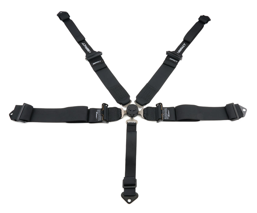 Impact Racing IMP57341231 5-PT Harness Camlock Ind Shldr 3in to 2in Trans