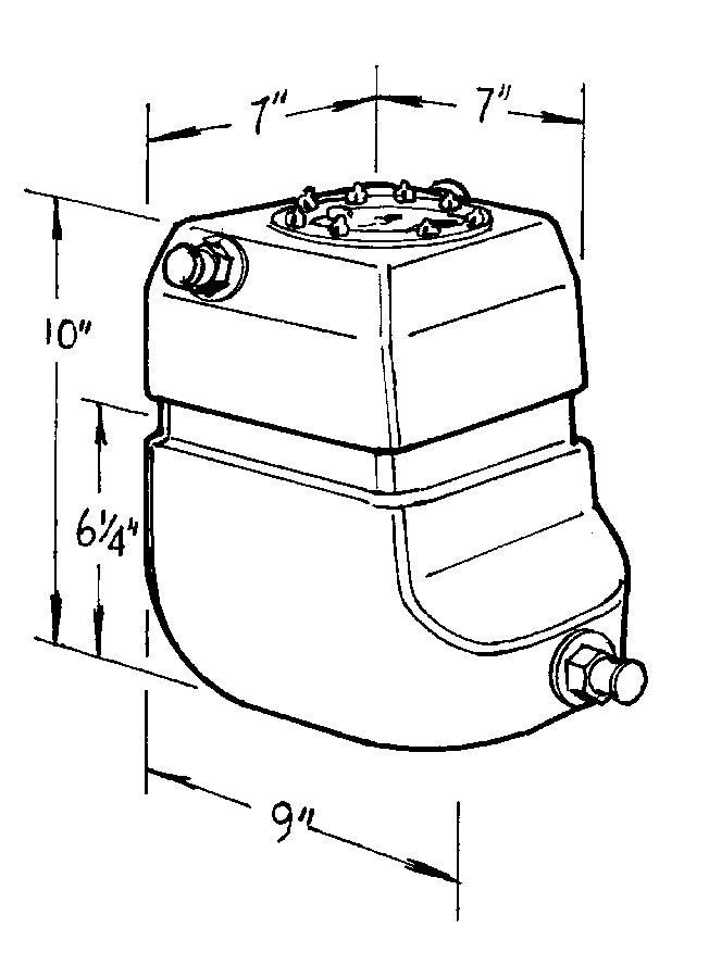 Jaz JAZ220-002-01 2-Gallon Pro Drag Fuel Cell
