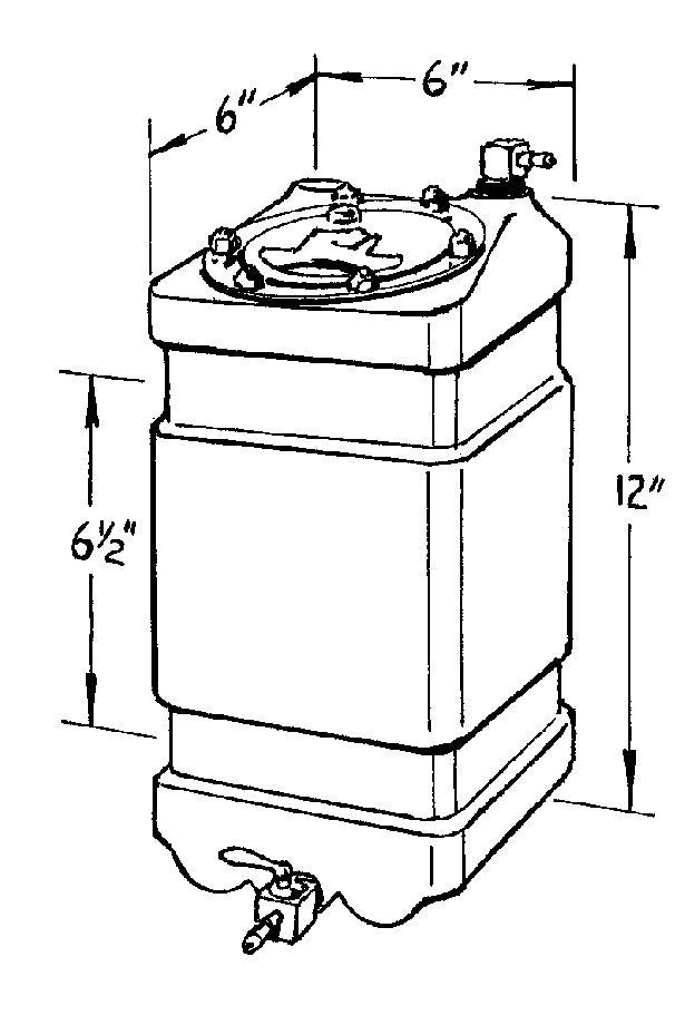 JAZ Products 1-Gallon JR Dragster Fuel Cell