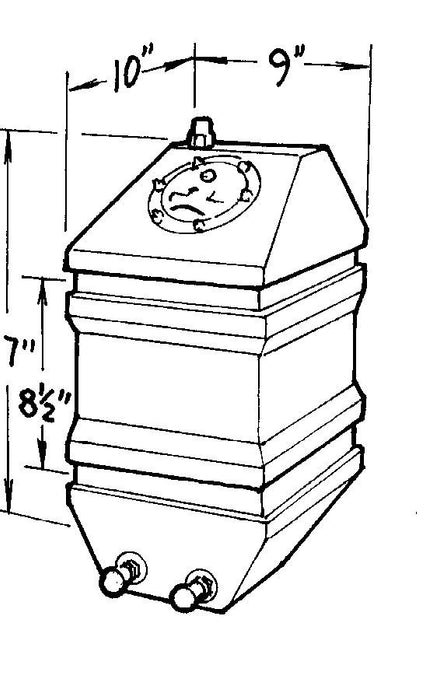 Jaz JAZ250-004-01 4-Gallon Drag Race Cell